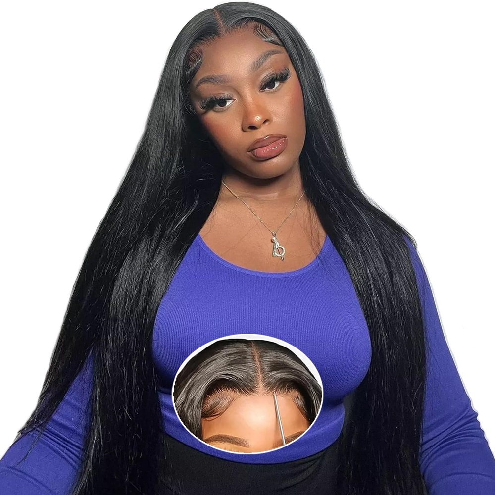 7x6 HD Glueless Straight Closu - Human Hair Wigs recension och pris