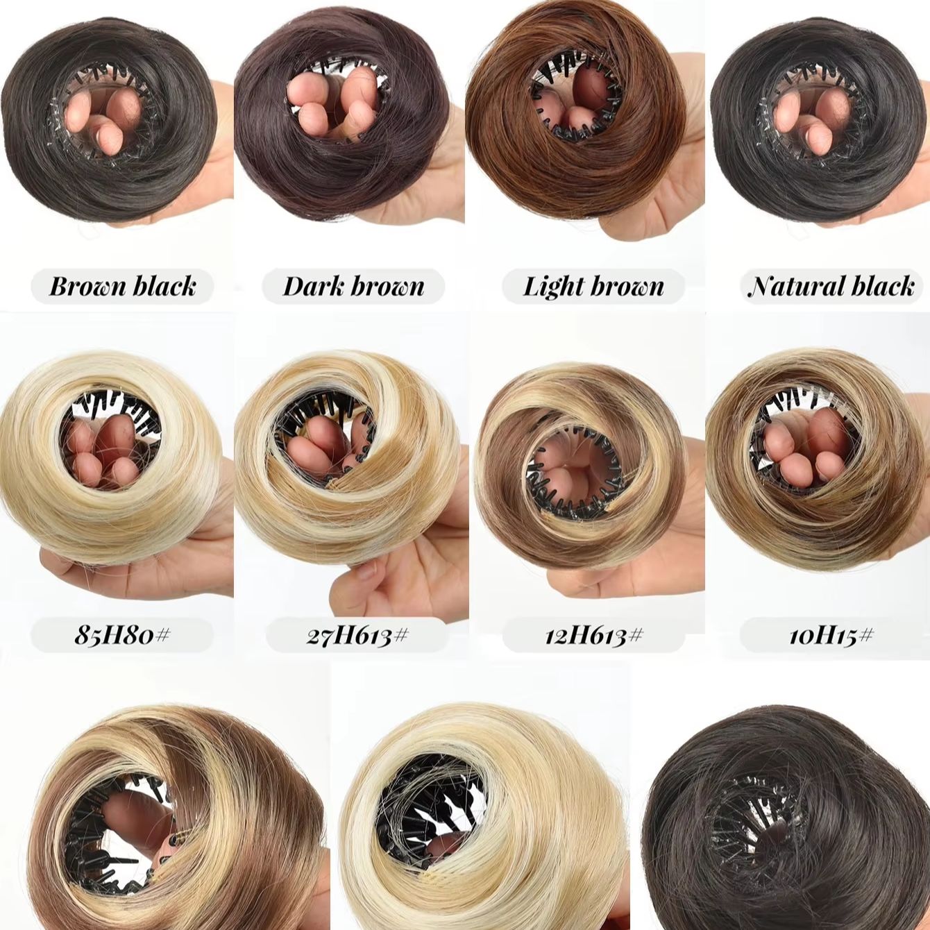 Synthetic Mini Claw Clip in Me - Claw Clip Messy Bun Hair Piece recension och pris