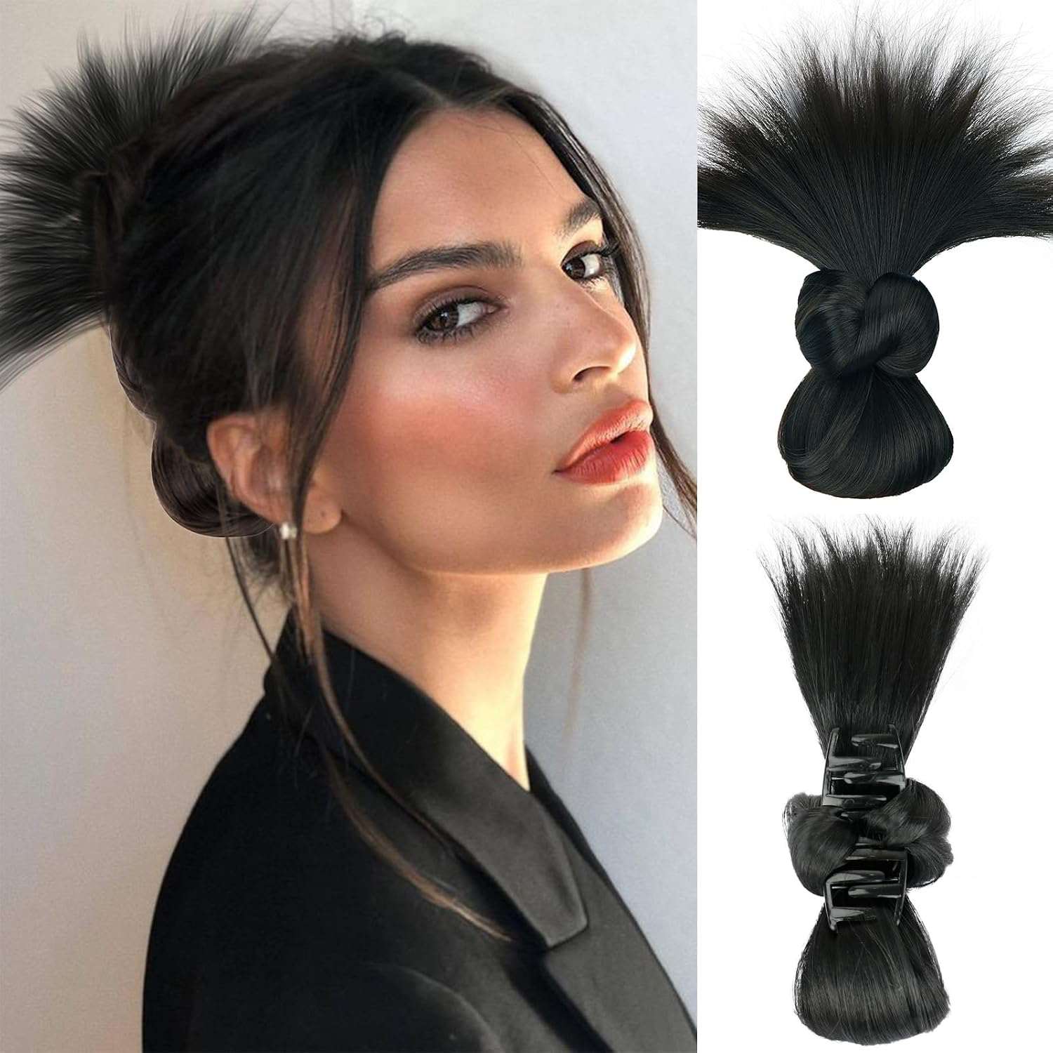 Messy Bun Hair Piece Dark Brow - Claw Clip Messy Bun Hair Piece recension och pris