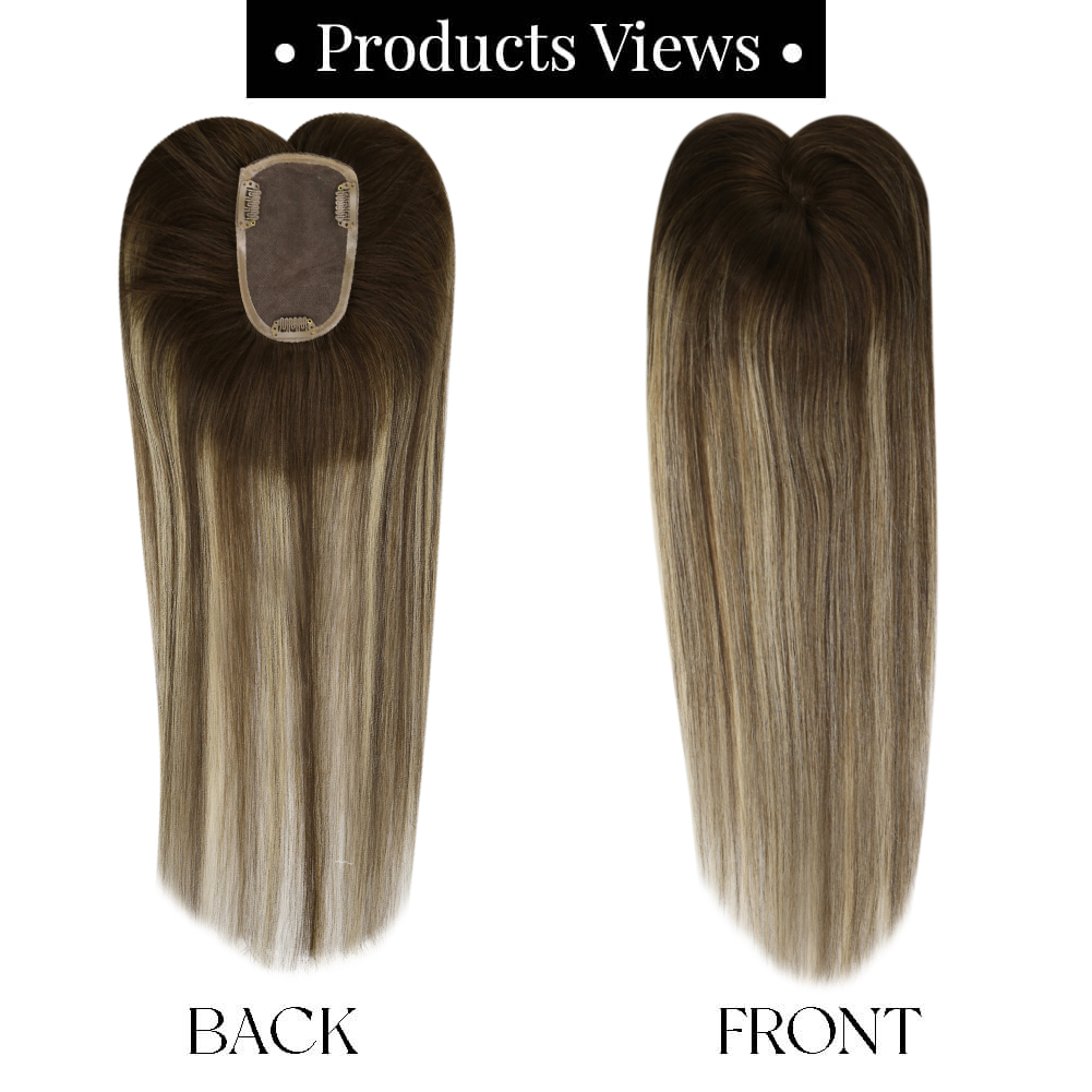 Ugeat Hair Topper Natural Huma - Invisible Tape In Extensions Real Hair recension och pris