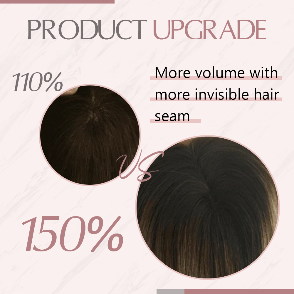 Ugeat Hair Topper Natural Huma - Invisible Tape In Extensions Real Hair recension och pris